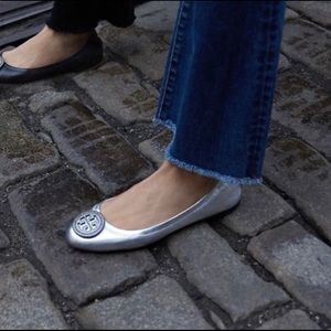 Tory Burch Liana Rhinestone Logo Leather